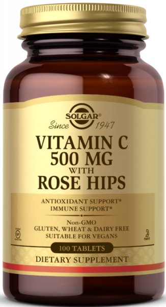 Solgar Vitamin C 500 mg With Rose Hips 100 таблеток