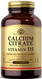 Solgar Calcium Citrate with Vitamin D3 Tablets 120 таблеток