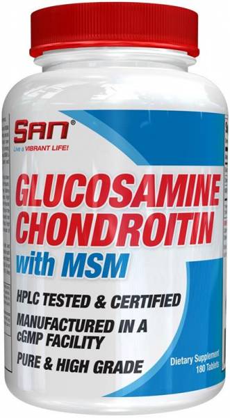 SAN Glucosamine Chondroitin with MSM 180 таблеток