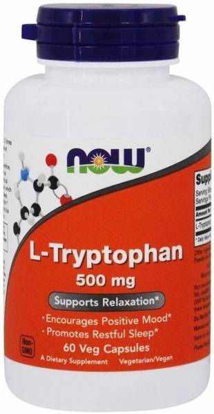 NOW L-Tryptophan 500 мг 120 капсул