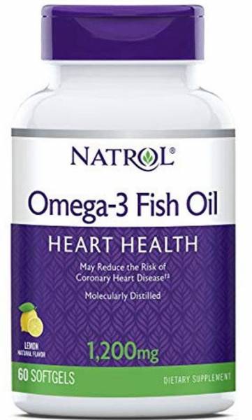 Natrol Omega-3 Fish Oil 1200 мг 60 капсул