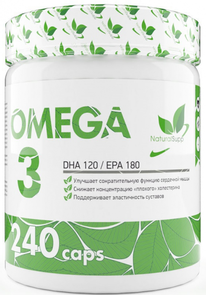 NaturalSupp Omega 3 DHA120 / EPA180 240 капсул