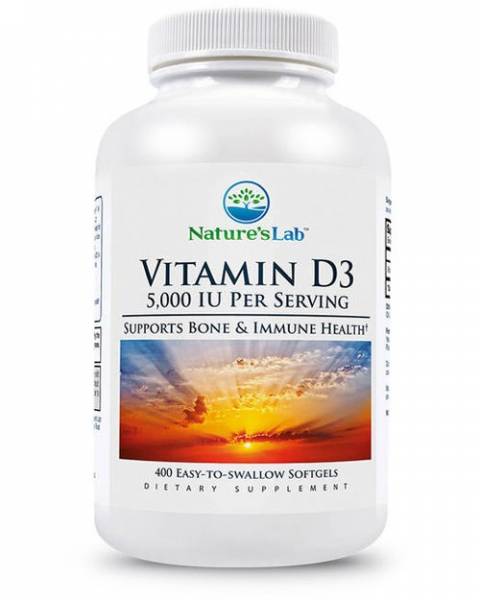 Nature's Lab Vitamin D3 5000 IU 400 софтгелевых капсул