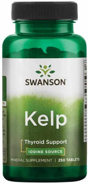 Swanson Kelp Iodine Source 225 mcg 250 таблеток