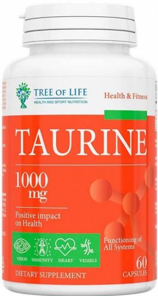 Tree of Life Taurine 1000 мг 60 капсул