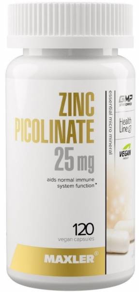 Maxler Zinc Picolinate 25 мг 120 капсул
