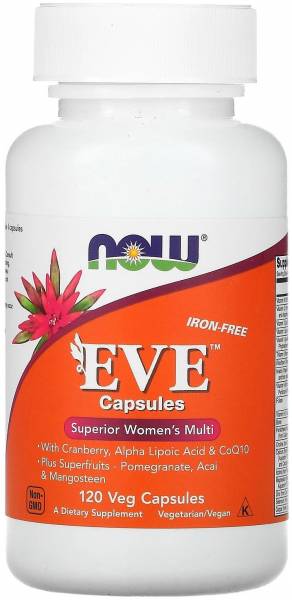 NOW Eve Women's Multi Iron Free (без железа) 120 капсул