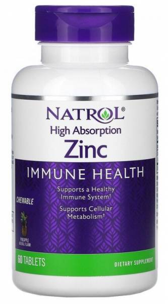 Natrol High Absorption Zinc 60 таблеток