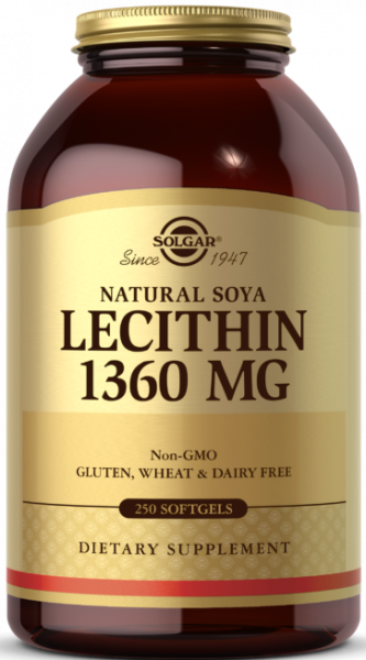Solgar Lecithin 1360 mg Softgels 250 капсул