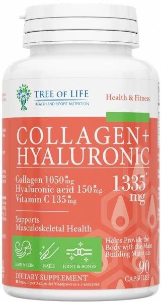 Tree of Life Collagen + Hyalyronic 1335 mg 90 капсул