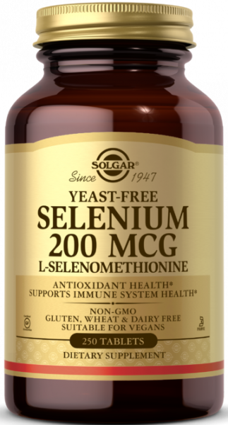Solgar Yeast-Free Selenium 200 mcg Tablets 250 таблеток