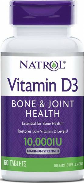 Natrol Vitamin D3 10000 IU 60 таблеток