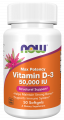 NOW Vitamin D-3 50000 IU 50 капсул