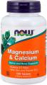 NOW Magnesium & Calcium 100 таблеток