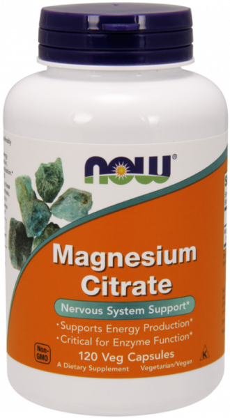 NOW Magnesium Citrate Veg Capsules 120 капсул