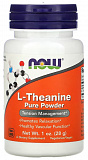 Now L-Theanine Pure Powder (L-Теанин порошок) 28 грамм