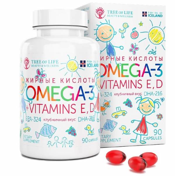 Tree of Life Omega 3 kids 90 капсул
