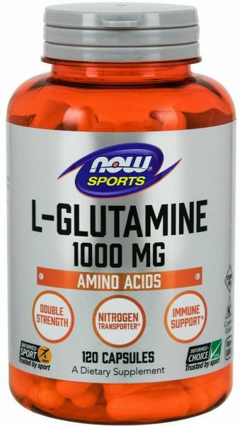 NOW L-Glutamine 1000 мг 120 капсул