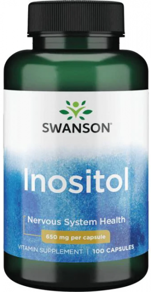 Swanson Inositol 650 mg 100 капсул