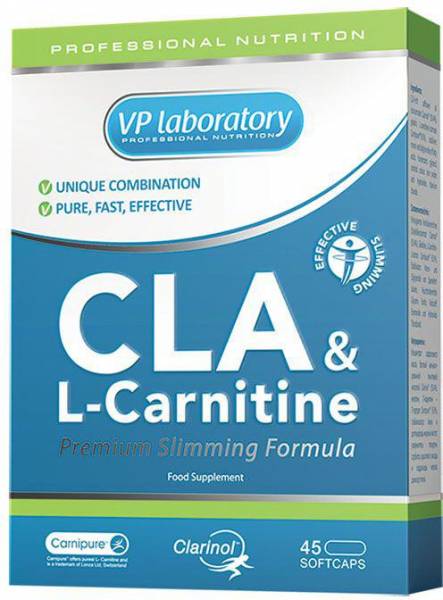 VPLAB CLA & L-Carnitine 45 капсул