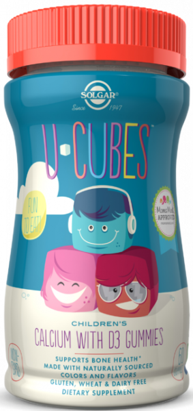 Solgar U-Cubes Children’s Calcium with D3 Gummies 60 жевательных конфет