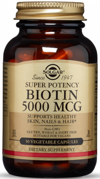 Solgar Biotin 5000 mcg Vegetable Capsules 100 капсул