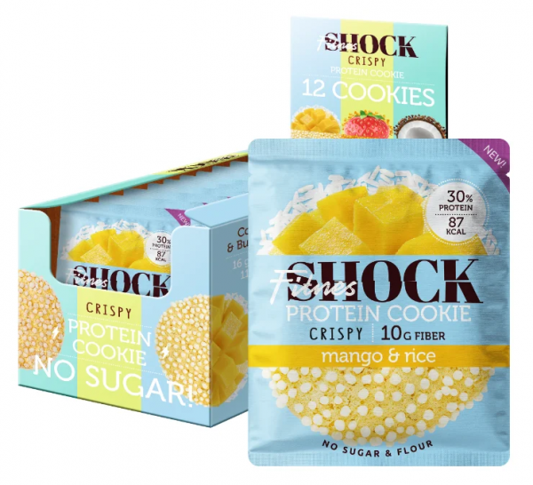 FitnesShock Protein Cookie Crispy 1 печенье 30 грамм
