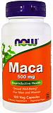 NOW Maca 500 мг 100 капсул