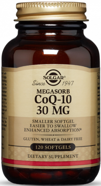 Solgar Megasorb CoQ-10 30 mg Softgels 120 капсул