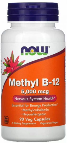 Now Methyl B-12 5000 мкг 90 капсул