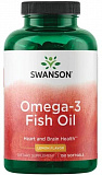 Swanson Omega-3 Fish Oil - Lemon Flavor 150 капсул