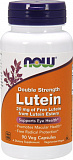 NOW Lutein Double Strength 20 mg 90 капсул