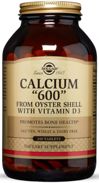 Solgar Calcium “600” Tablets (from Oyster Shell with Vitamin D3) 240 таблеток