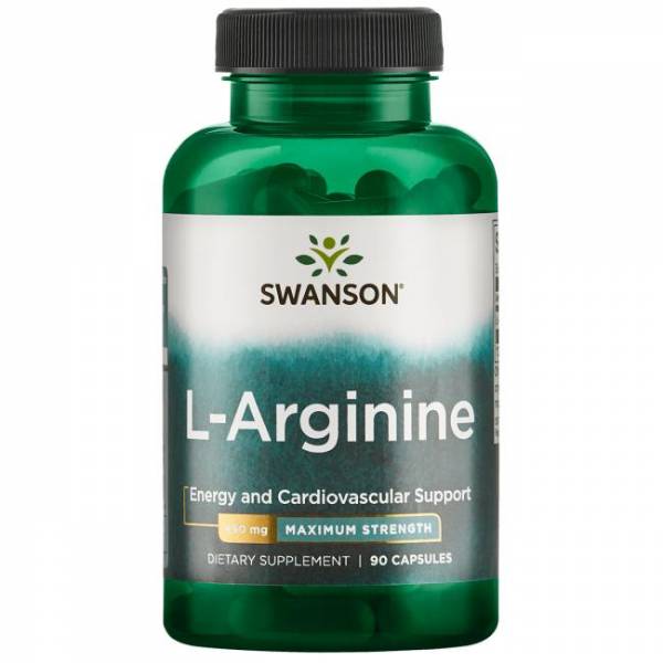 Swanson L-Arginine Maximum Strength 850 мг 90 капс