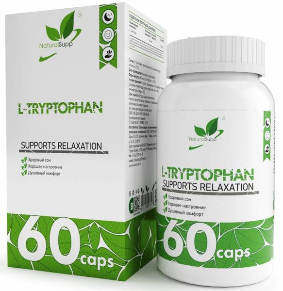 NaturalSupp L-Tryptophan 500 mg 60 капсул