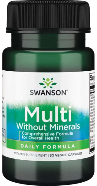 Swanson Multi without Minerals - Daily Formula 30 капсул