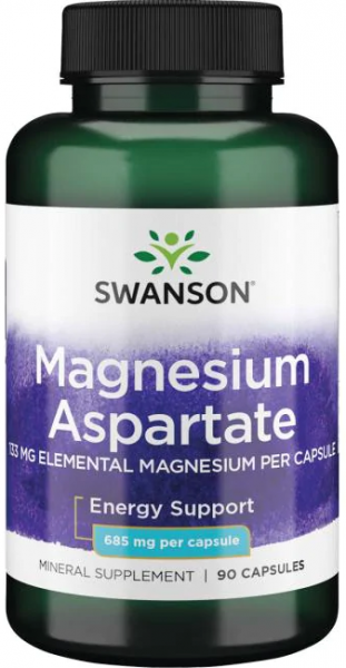 Swanson Magnesium Aspartate 133 mg Elemental Magnesium 685 mg 90 капсул
