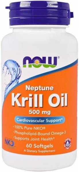 NOW Krill Oil Neptune 500 mg 60 капсул