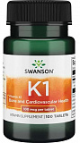 Swanson Vitamin K1 100 мкг 100 таблеток