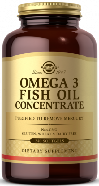 Solgar Omega-3 Fish Oil Concentrate Softgels 120 капсул