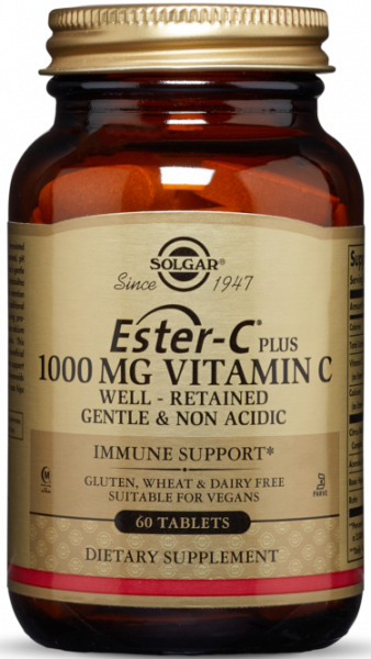 Solgar Ester-C Plus 1000 mg Vitamin C Tablets 60 таблеток