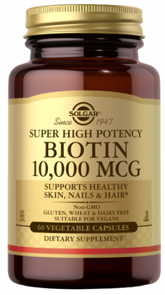 Solgar Biotin 10000 mcg Vegetable Capsules 60 капсул