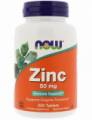 NOW Zinc Gluconate 50 мг 250 таблеток