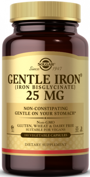 Solgar Gentle Iron 25 мг 180 капсул