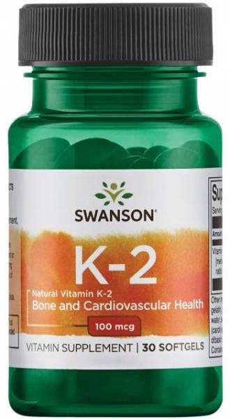 Swanson Natural Vitamin K2 100 мкг (Menaquinone-7 from Natto) 30 капс