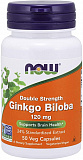 NOW Ginkgo Biloba 120 мг 50 капсул