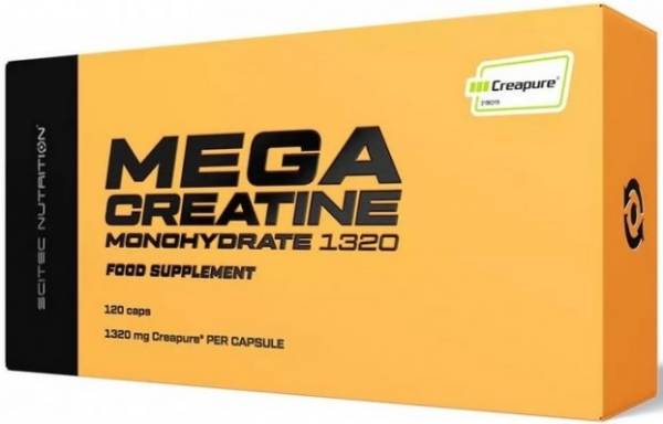 Scitec Nutrition Mega Creatine Monohydrate 1320 мг 120 капсул