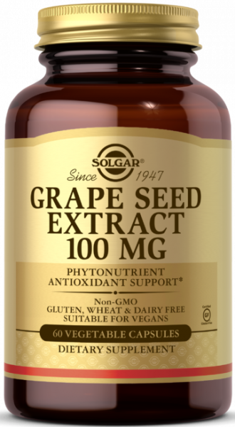 Solgar Grape Seed Extract 100 mg Vegetable Capsules 60 капсул