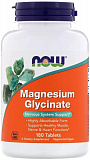 NOW Magnesium Glycinate (Магний Глицинат) 180 таблеток