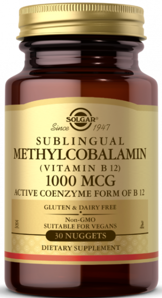 Solgar Methylcobalamin (Vitamin B12) 1000 mcg Nuggets 30 таблеток